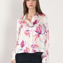 Vero Moda Cloud Dancer Printed Casual Shirt-image-88