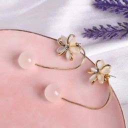 Sohi Gold Plated Pearls Party Drop Earring For Women-image-85