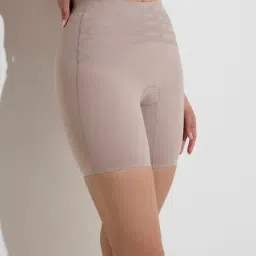 Wunderlove by Westside Taupe Shadow Sculpt Shaping Shorts-picture-0