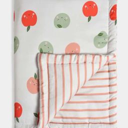 MiArcus Multicolor 140 GSM Cotton Fruits Print Comforter For Baby Boys & Girls-image-8