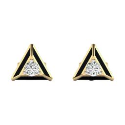 SHINE ETERNAL Lab Grown 14k (585) Yellow Gold Earrings for Men-image-81