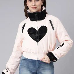 SHOWOFF Peach Regular Fit Puffer Jacket-picture-17