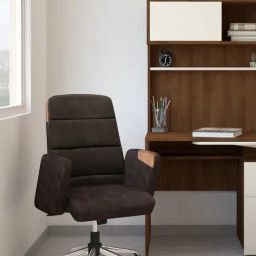Godrej Interio Tufty Saddle Brown Steel Chair-12