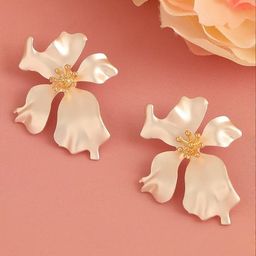 Sohi Gold Plated Casual Designer Stone Stud Earrings-12