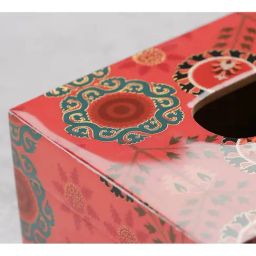 india circus by krsnaa mehta India Circus By Krshna Mehta Multicolor Mdf Printed Tissue Paper Box Holder image 5