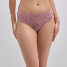 Wunderlove by Westside Mauve Lace Design Invisible Bikini Brief-picture-31