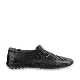 Mochi Men's Black Casual Loafers-picture-49