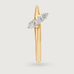 Mia by Tanishq Starstruck Nostrils 14k Gold & Diamond Nose Pin-image-85
