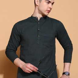 FUBAR Men Printed Mandarin Collar Kurta-picture-10