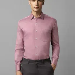 Louis Philippe Pink Cotton Regular Fit Shirt-picture-49