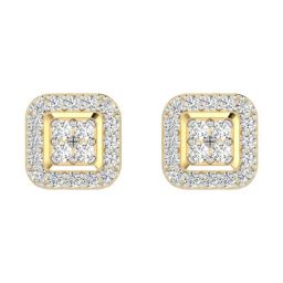 SHINE ETERNAL Lab Grown 14k (585) Yellow Gold Earrings for Women-image-86