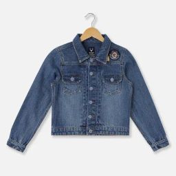 Allen Solly Kids Navy Cotton Regular Fit Full Sleeves Jacket-image-20