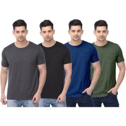 Color Capital Multicolored Regular Fit T-Shirt - Pack of 4-15