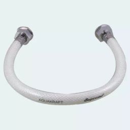 SUPREME PVC Braided Connection Pipe White TAPCOTBT02-40