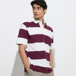 WES Casuals by Westside Wine Relaxed-Fit Cotton-Blend Polo T-Shirt-picture-39