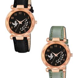 Miss Perfect Women Set of 2 Round Dial & Regular Straps Analogue Watch QE173-picture-26