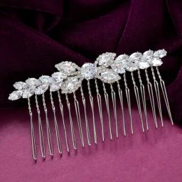Voylla Silver Royal Romance Noorie Hair Comb Pin-picture-25