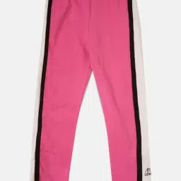 Angel & Rocket Kids Pink Solid Leggings-image-66