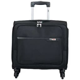 VIP Terminal Black Solid Soft Small Trolley Bag - 44 cm-42