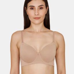 Zivame Beige Half Coverage T-Shirt Bra-image-48