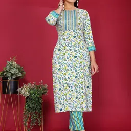 Rangita Women Ethnic Motifs Embroidered Kurta with Trouser-picture-19