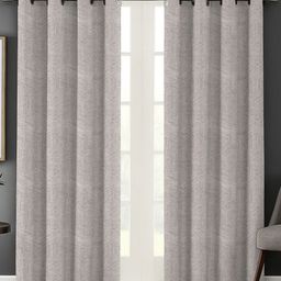Nefertiti Home Brown & White 2 Pieces Abstract Printed Black Out Door Curtains-image-62