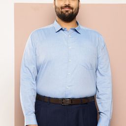 Thomas Scott Men Plus Size Premium Pure Cotton Formal Shirt-image-95