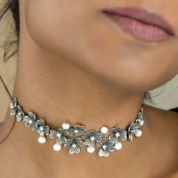 Shaya 92.5 Sterling Silver Cleopatra Necklace for Women-picture-35