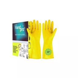 ETS Hand Pro Rubber Chemical Resistant Hand Gloves, Yellow L Size, ‎Vic_Ind (Pack of 1 Pair)-image-31