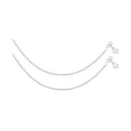 Taraash Heart Charm 925 Sterling Silver Anklet-image-6