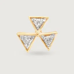 Mia by Tanishq The Twinkling Stars 14k Gold & Diamond Nose Pin-image-43