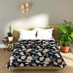 Bianca Nautical Black & Beige Microfiber 250 GSM Ultra Soft Double Blanket-image-53