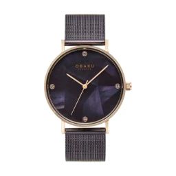 OBAKU V268LXVNMN Mosaik Walnut Analog Watch for Women-picture-21