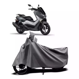 Auto Pearl Two Wheeler Cover with Bag for Yamaha NMax 155, Silver-image-100