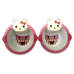 FunBlast Bamboo Fibre Feeding Bowl Animal Print - (Pack of 2 Pcs) -(Multicolor)-picture-16