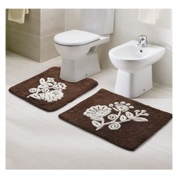 Saral Home Soft Cotton Bathmats With Contour Pack Of 2 - Brown-picture-6