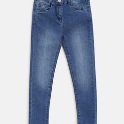 Tales & Stories Solid Button Down Slim Fit Jeans - Blue-image-92