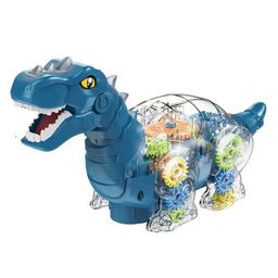 AKN TOYS 360 Degree Rotating Musical Gear Dinosaur with Light, Music & Sound Activity Play Toy with Bump and Go Functions(COLOR MAY VARY )-21