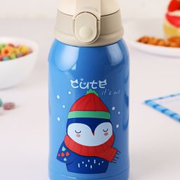 Cello Popup Stainless Steel Water Bottle Blue-500 ml-picture-8