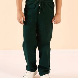 Stylo Bug Cotton Solid Pants - Green-image-77