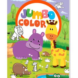Safari Animals: Jumbo Copy Colouring Book - English-27