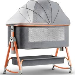 BAYBEE 3-in-1 Baby Crib Cot with Rocker & Storage(Grey)-19