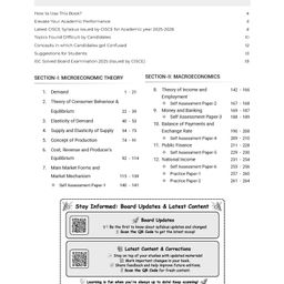 oswaal books Oswaal ISC Question Bank Chapterwise & Topicwise Solved Papers Class 12 Economics For 2026 Exam - English image 2