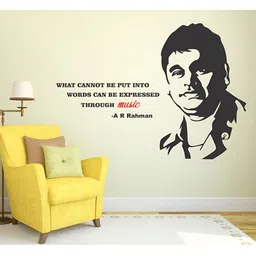 LANSTICK White & Black Printed A.R Rahman with Musical Quotes Wallpaper-image-48