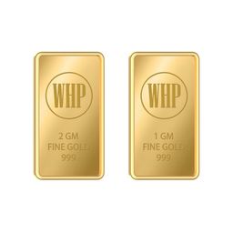 WHP JEWELLERS 24kt (999) 3 gm Combo Yellow Gold Bar-image-84