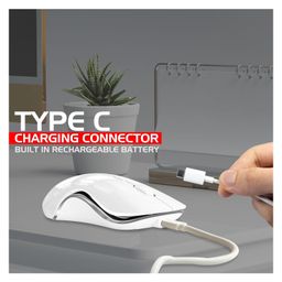 Zebion Connect-3 Wireless Optical Mouse-White image 4