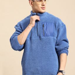Mast & Harbour Men Sherpa Sweatshirt-image-79