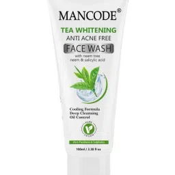 Mancode Tea Whitening Anti Acne Free Face Wash - 100 ml-21