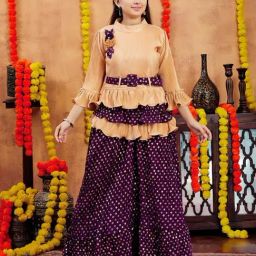 Aarika Girls Multicolor Printed Lehenga Choli Set-image-44