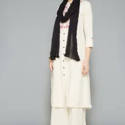 Utsa Black Chiffon Dupatta-picture-15